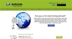 Desktop Screenshot of expatriatetaxreturns.com